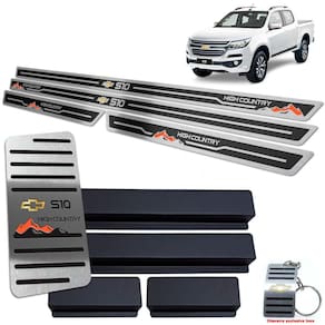 Descanso De Pé + Soleira Preto S10 High Country 2016 A 2021