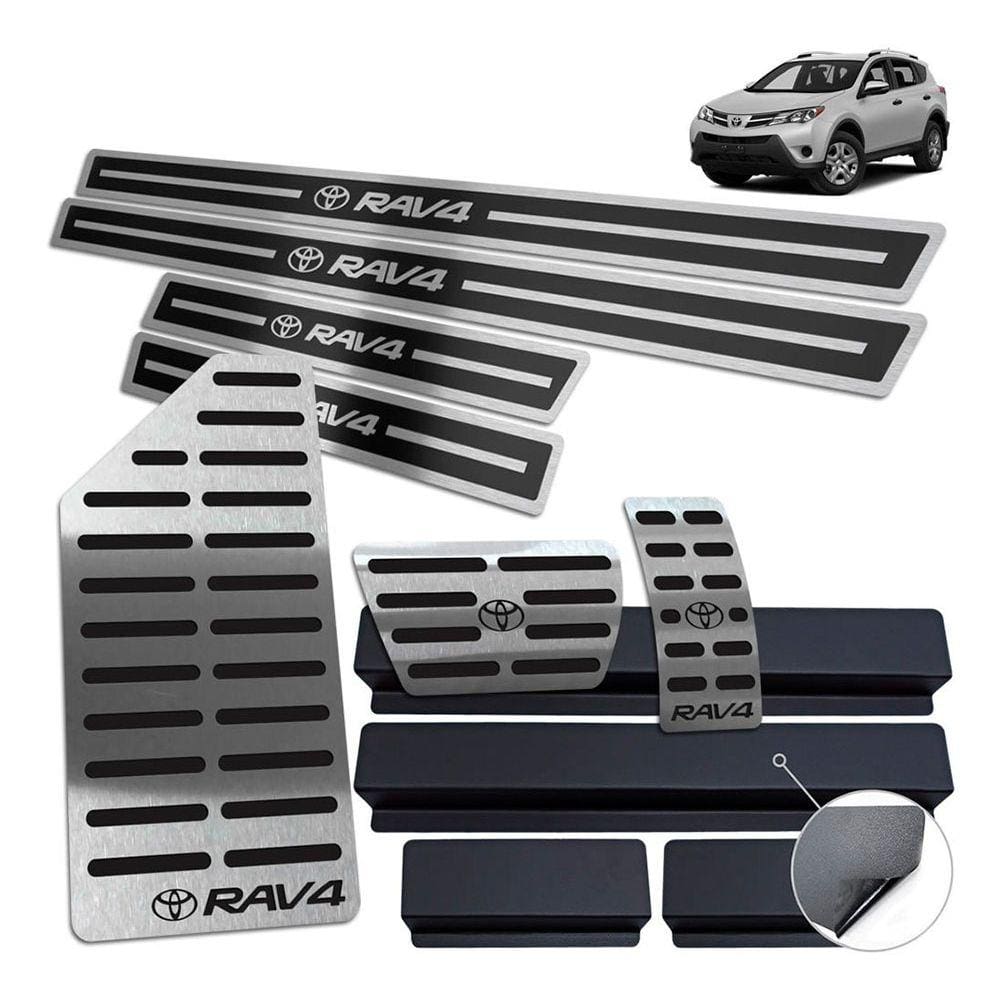 Soleira Pedaleira Descanso Rav4 2001 A 2012 Preto Alto R.