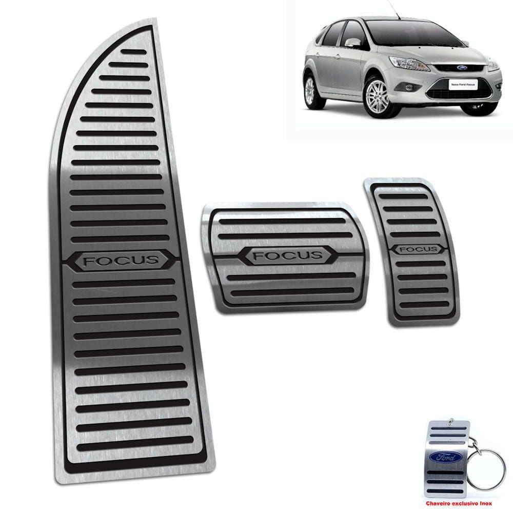Pedaleira + Descanso Ford Focus 2009 2013 Manual Preto