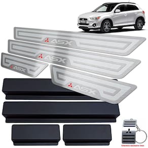 Soleiras Em Aço Inox Asx 2011/2017 Prata Alto Relevo