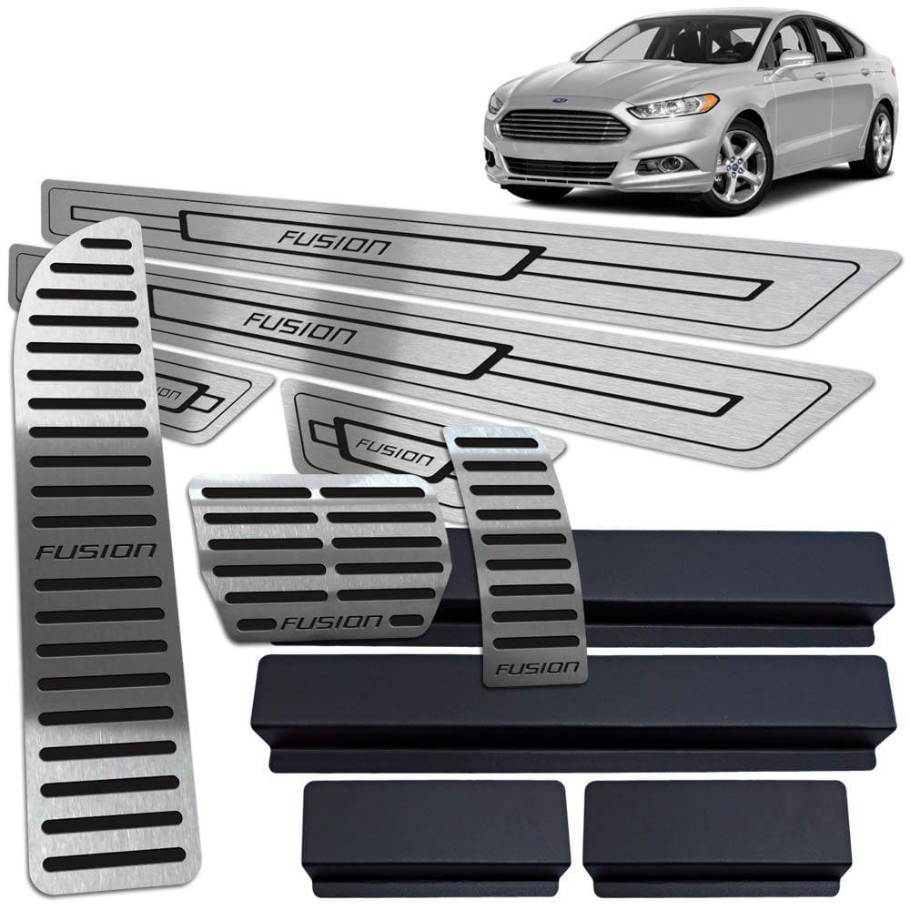 Descanso Pedaleira Soleira Ford Fusion 2013 A 2017 Preto