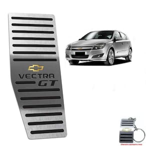 Descanso De Pé Em Aço Inox Vectra Gt 2008 A 2011 Preto