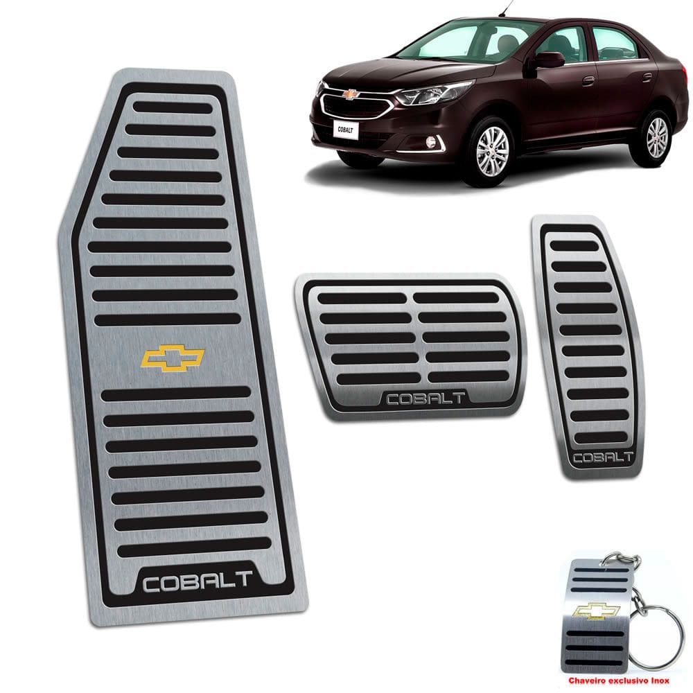 Pedaleira Automático E Descanso Chevrolet Cobalt Preto