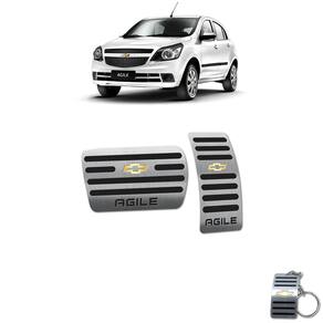 Pedaleira Automático Chevrolet Agile 2010 A 2014 Preto