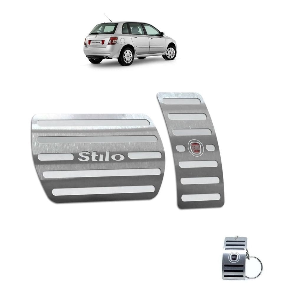 Pedaleiras Fiat Stilo 2003 A 2011 Automático Prata