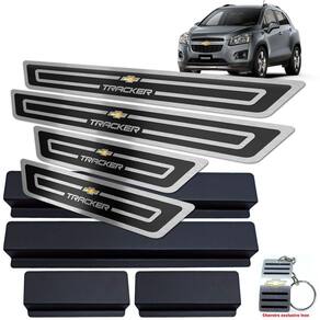 Soleira Chevrolet Tracker 2014 A 2019 Preto Alto Relevo