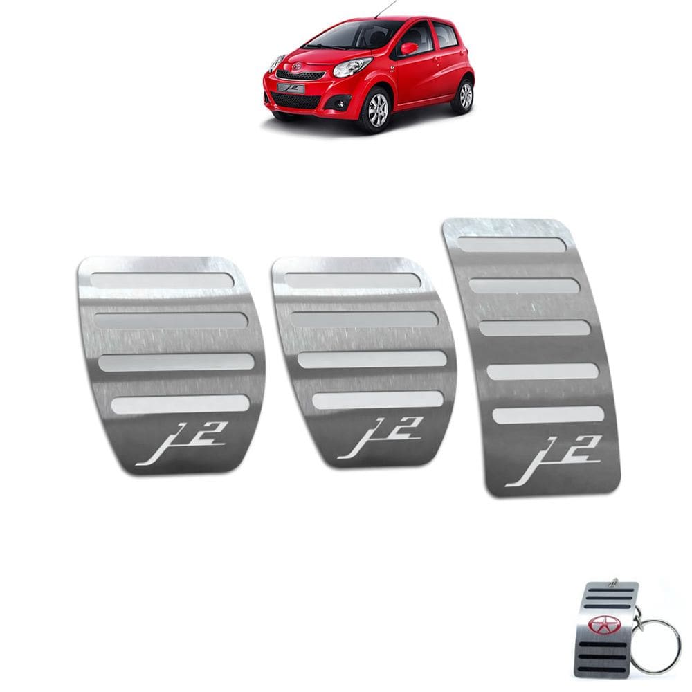 Pedaleira Manual Aço Inox Jac J2 2012 A 2016 Prata