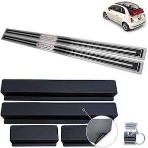 Soleiras Preto Alto Relevo Fiat 500 Cabrio 2012 A 2015