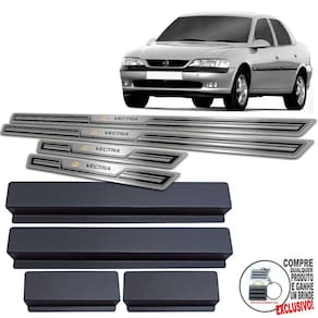 Soleiras Chevrolet Vectra 1996 A 2005 Preto Alto Relevo