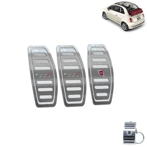Pedaleira Manual Fiat 500 Cabrio 2012 A 2015 Prata