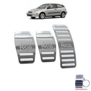 Pedaleira Manual Aço Inox Focus 2000 A 2008 Prata