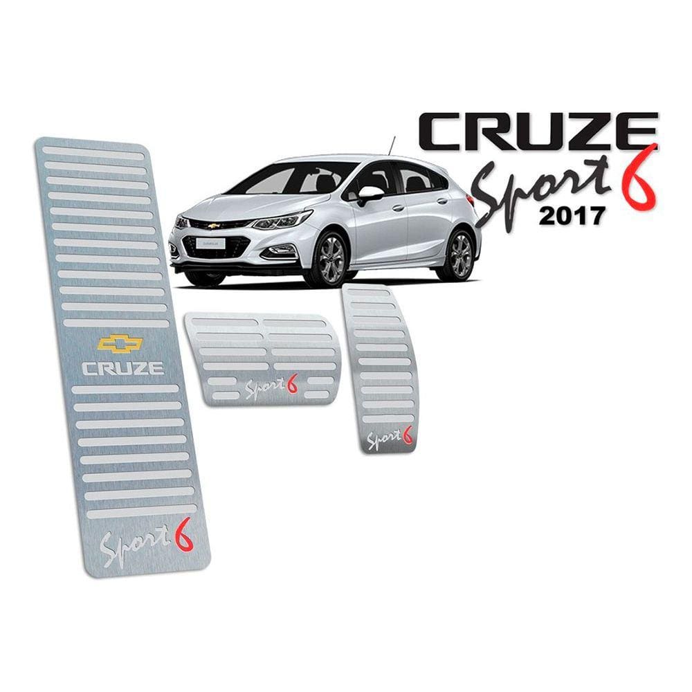 Descanso De Pé + Pedaleira Cruze Sport6 2017 A 2020 Prata