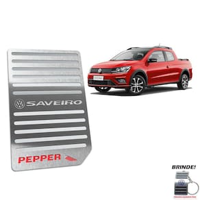 Descanso De Pé Em Aço Inox Saveiro Pepper 2018 A 2020 Prata