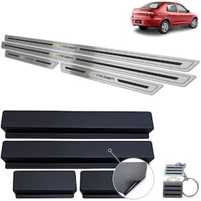 Soleira Chevrolet Prisma 2006 A 2012 Preto Baixo Relevo