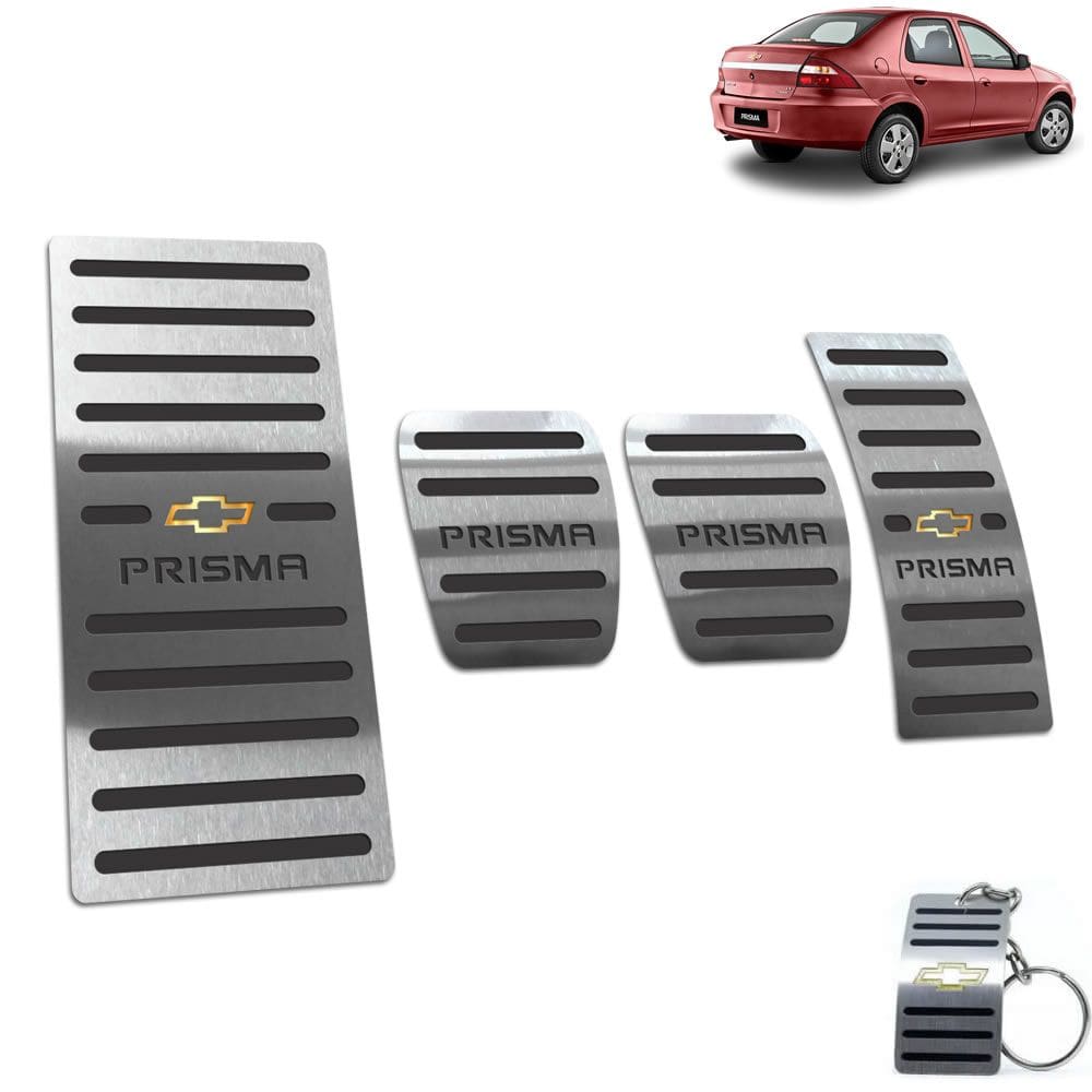 Descanso + Pedaleira Chevrolet Prisma 2006 A 2012 Preto