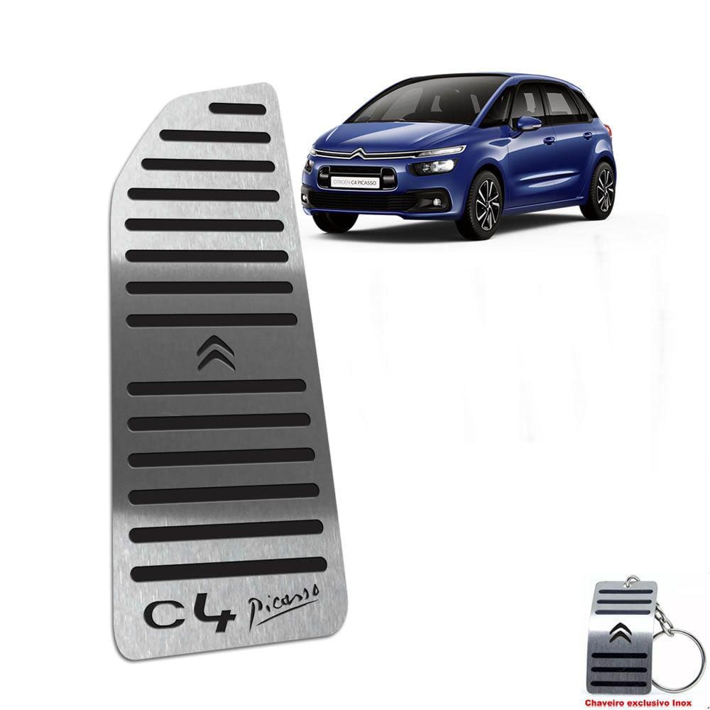 Descanso De Pé Inox Preto Citroen C4 Picasso 2016 A 2019