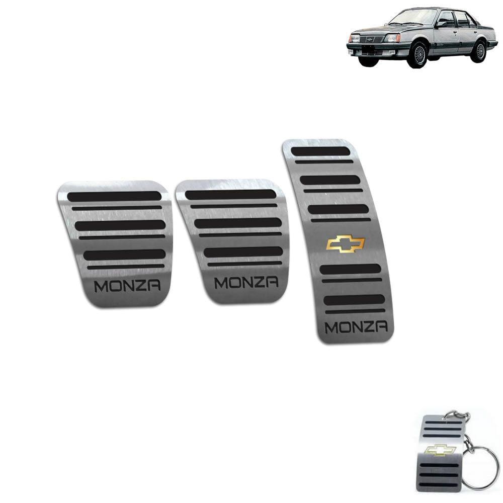 Pedaleira Manual Chevrolet Monza 1984 a 1990 Preto