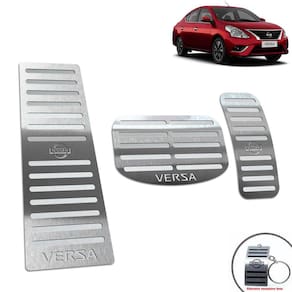 Descanso + Pedaleira Automático Nissan Versa 2012/2014 Prata