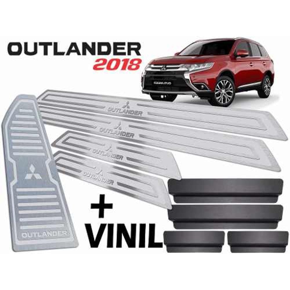 Soleiras + Descanso Outlander 2018/2020 Prata Alto Relevo