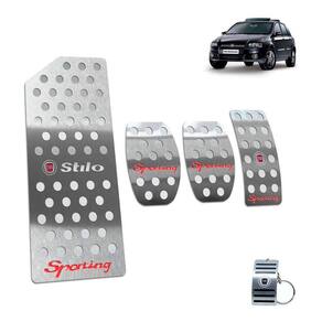Pedaleira + Descanso Stilo Sporting 2007 A 2011 Manual Prata
