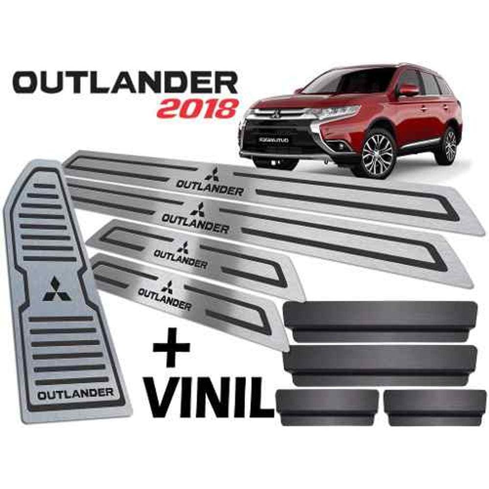 Soleiras + Descanso Outlander 2018/2020 Preto Baixo Relevo