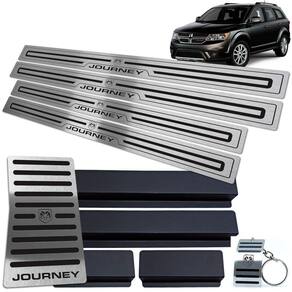 Descanso Soleira Journey 2009 A 2018 Preto Baixo Relevo