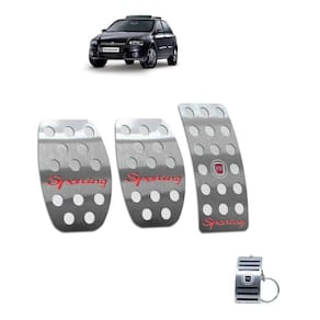 Pedaleira Fiat Stilo Sporting 2007 A 2011 Manual Prata