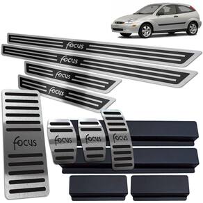 Pedaleira Soleira Descanso Preto Ford Focus 2000 A 2008