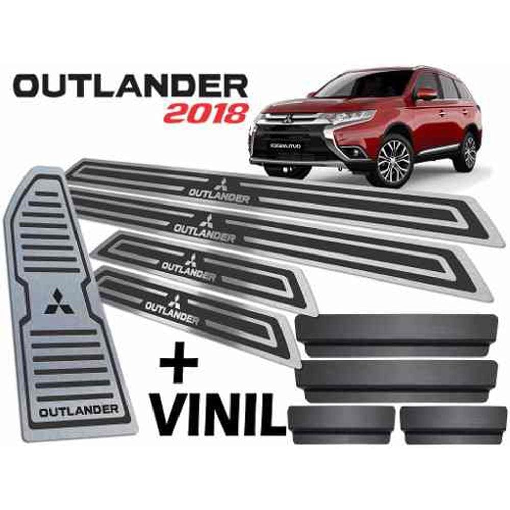 Soleiras + Descanso Outlander 2018/2020 Preto Alto Relevo