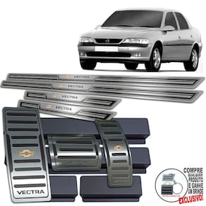 Descanso Pedaleira Soleira Automático Vectra 1996 2005 Preto
