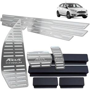 Descanso Pedaleira Soleira Focus Titanium 2011 A 2020 Prata