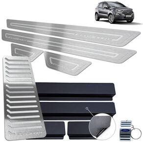 Soleira + Descanso Ecosport 2013 A 2020 Prata Baixo Relevo