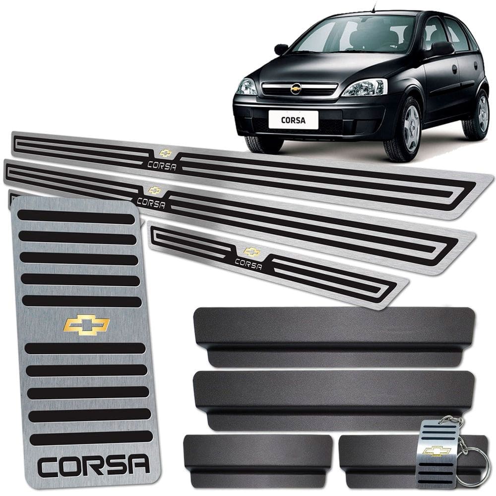 Descanso E Soleira Preto Alto Relevo Corsa 2002 a 2012