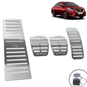Descanso + Pedaleira Manual Nissan Versa 2012/2014 Prata
