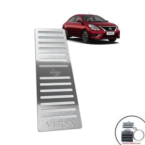 Descanso De Pé Aço Inox Nissan Versa 2012/2014 Prata
