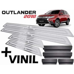 Soleiras Outlander 2018/2020 Com Vinil Prata Alto Relevo