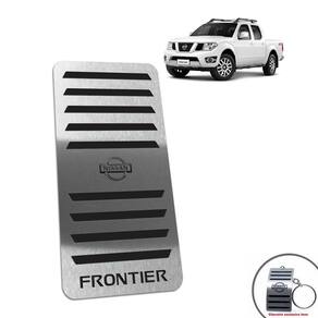 Descanso De Pé Em Aço Inox Nissan Frontier 2005/2017 Preto