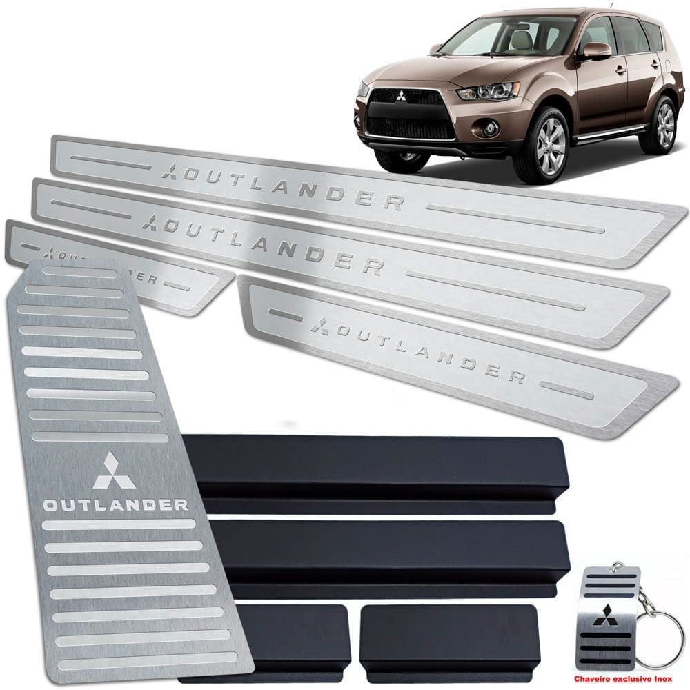 Soleiras + Descanso Outlander 2008 Até 13 Prata Alto Relevo