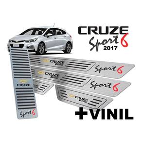 Descanso Soleira Cruze Sport6 2017 A 2020 Preto Baixo Relevo