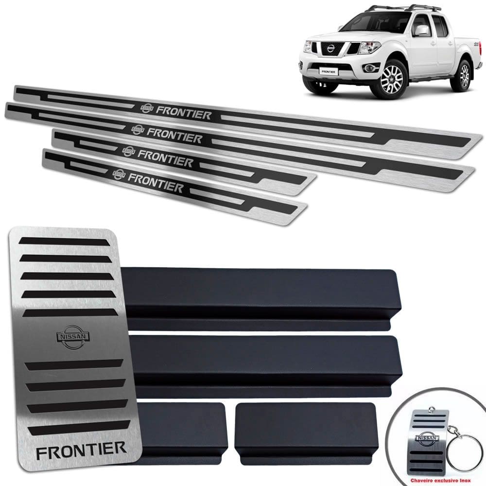 Soleira Vinil Descanso Frontier 2005/2017 Preto Alto Relevo