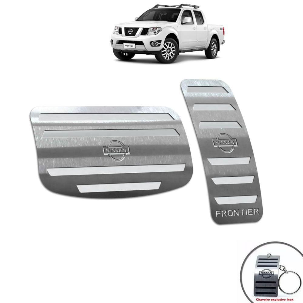 Pedaleiras Nissan Frontier 2005/2017 Prata Automático