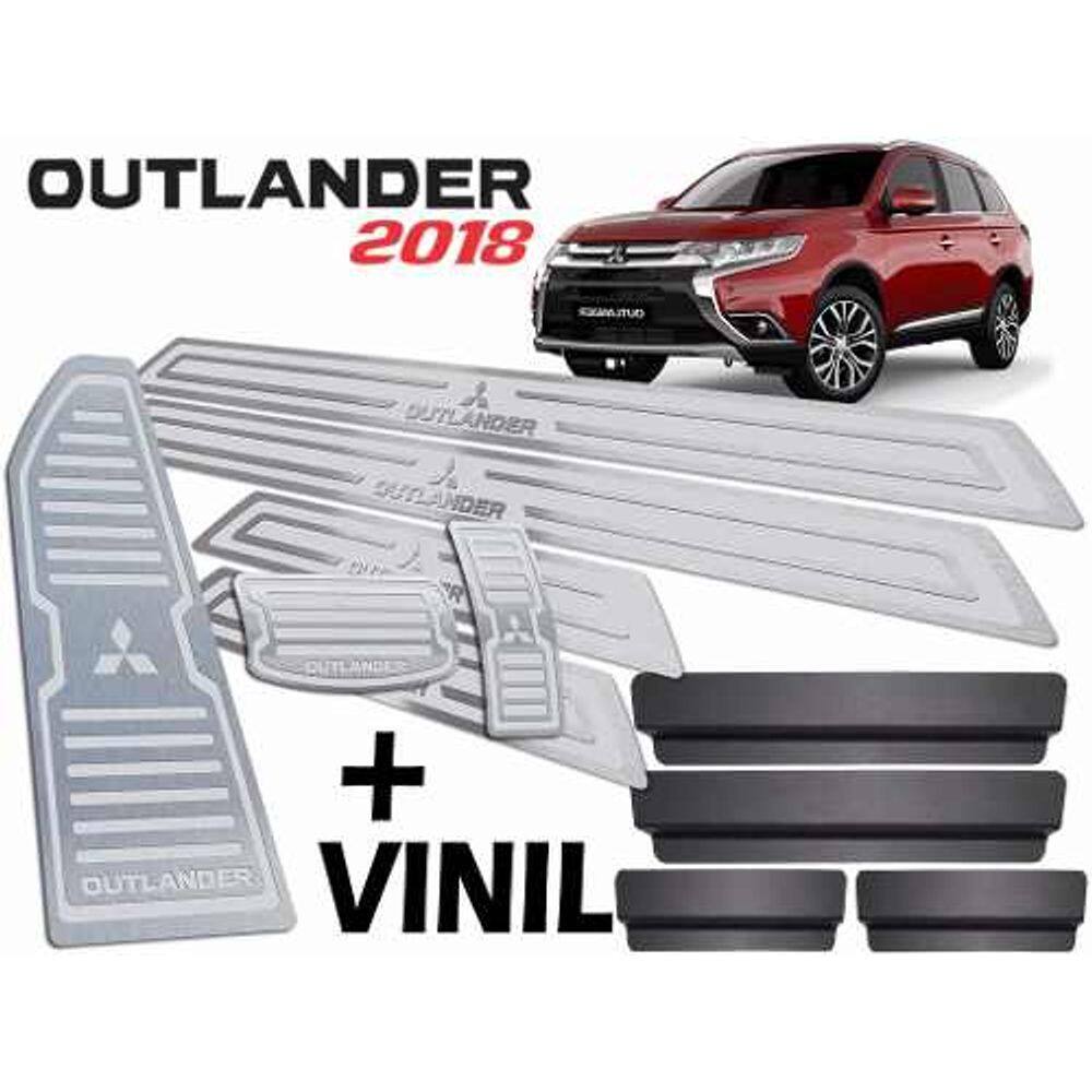 Soleira Pedaleira Descanso Outlander 2018/2020 Prata Alto R