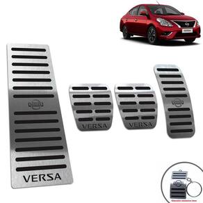 Descanso + Pedaleira Manual Nissan Versa 2012/2014 Preto