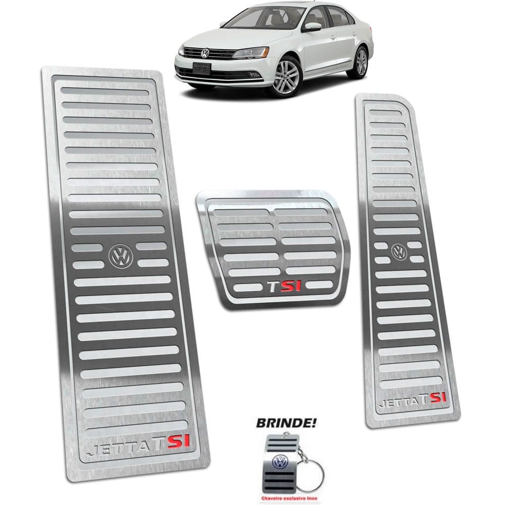 Descanso De Pé + Pedaleiras Automático Jetta Tsi Prata SI