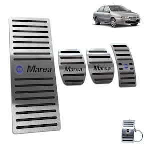 Pedaleira + Descanso Fiat Marea 1998 A 2007 Manual Preto