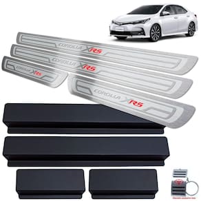 Soleiras Toyota Corolla Xrs 2014 A 2019 Prata Alto Relevo