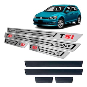 Soleiras Baixo Relevo + Vinil Golf Tsi 2014/2019 SI Preto