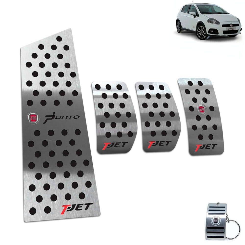 Pedaleira Manual Descanso Fiat Punto T-Jet 2007 A 2012 Preto