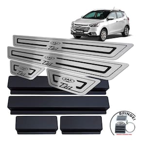 Soleiras Em Aço Inox Com Vinil Jac T40 Preto Baixo Relevo