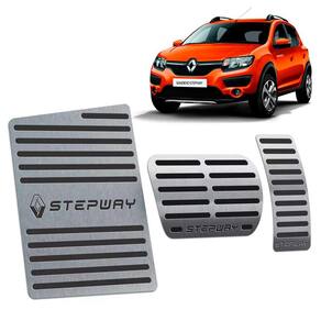Descanso + Pedaleira Sandero Stepway 2014/2019 Aut Preto
